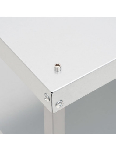 Tavolo per Forno Affumicatore 40x28x44,5 cm in Acciaio Zincato