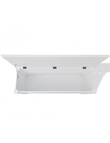 Cassapanca in Stile Barocco MDF Bianca