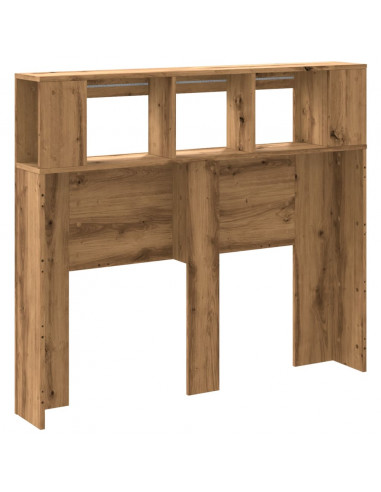 Testiera LED Rovere Artigianale 120x18,5x103,5 cm Multistrato