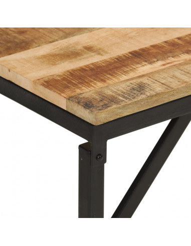 Panca 160x35x46 cm in Legno Massello di Mango