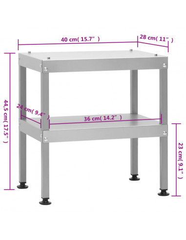 Forno Affumicatore BBQ con Tavolino in Acciaio Zincato