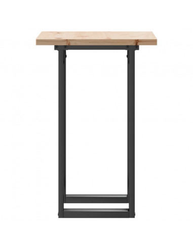 Tavolo da Pranzo Telaio a O 50x50x75,5 cm Massello Pino e Ghisa