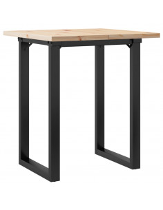 Tavolo da Pranzo Telaio a O 70x70x75,5 cm Massello Pino e Ghisa 2