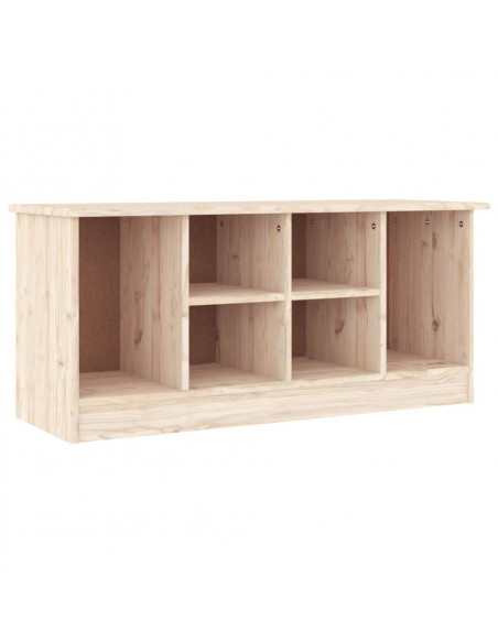 Panca Porta Scarpe ALTA 100x35x45 cm in Legno Massello di Pino