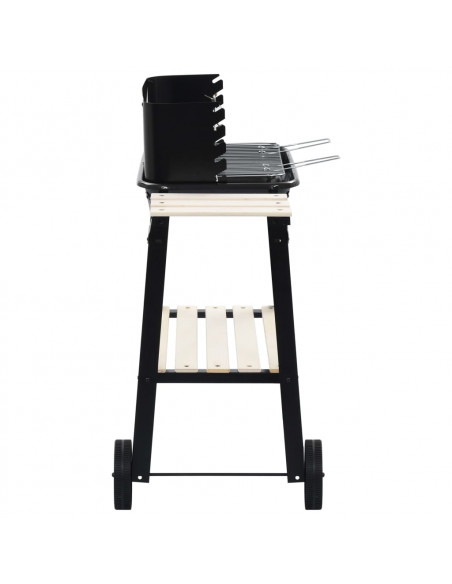 Barbecue Mobile a Carbonella con Ruote
