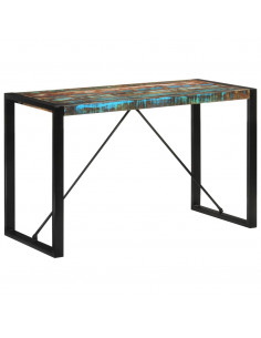 Tavolo da Pranzo 120x55x76 cm in Legno Massello di Recupero 2