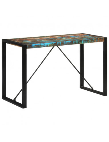 Tavolo da Pranzo 120x55x76 cm in Legno Massello di Recupero