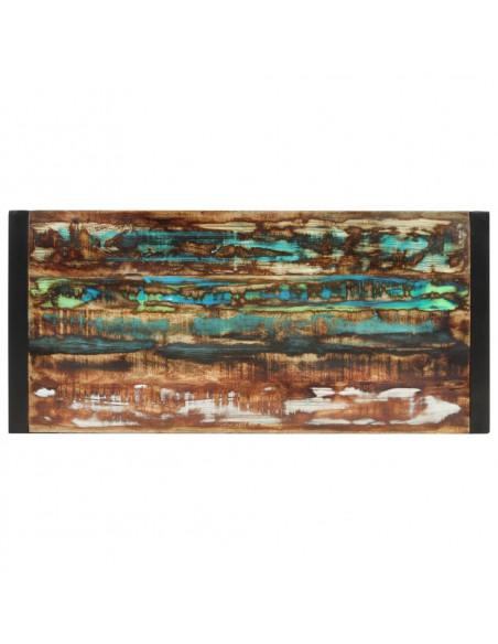 Tavolo da Pranzo 120x55x76 cm in Legno Massello di Recupero