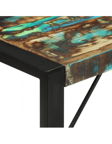 Tavolo da Pranzo 120x55x76 cm in Legno Massello di Recupero