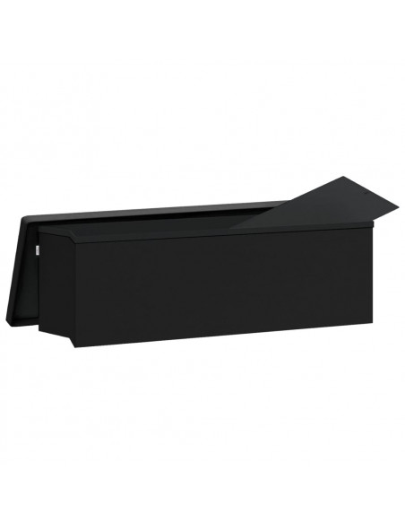 Panca Portaoggetti Pieghevole Nera in PVC