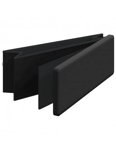 Panca Portaoggetti Pieghevole Nera in PVC