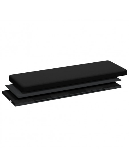 Panca Portaoggetti Pieghevole Nera in PVC