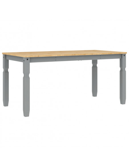 Tavolo da Pranzo Corona 160x80x75 cm in Legno Massello di Pino