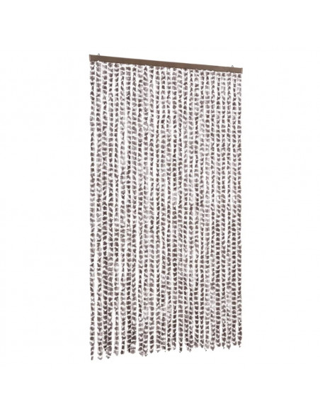 Tenda Antimosche Tortora e Bianca 118x220 cm in Ciniglia