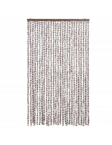 Tenda Antimosche Tortora e Bianca 118x220 cm in Ciniglia