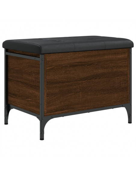 Panca Portaoggetti Rovere Marrone 62x42x45 cm Legno Multistrato