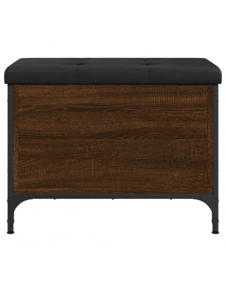 Panca Portaoggetti Rovere Marrone 62x42x45 cm Legno Multistrato
