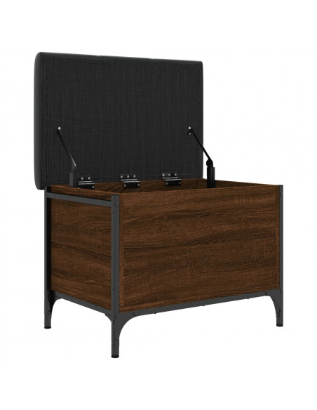 Panca Portaoggetti Rovere Marrone 62x42x45 cm Legno Multistrato