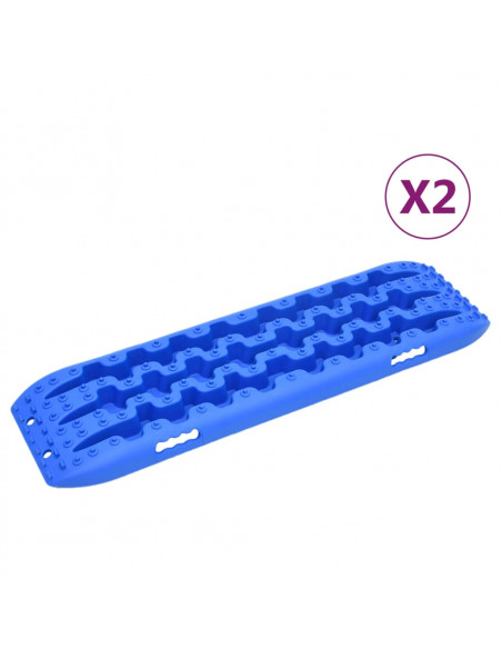 Tavole di Trazione 2 pz Blu 106x30,5x7 cm Nylon