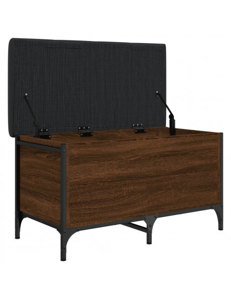 Panca Portaoggetti Rovere Marrone 82x42x45 cm Legno Multistrato
