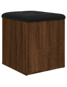 Panca Portaoggetti Rovere Marrone 42x42x45 cm Legno Multistrato 2