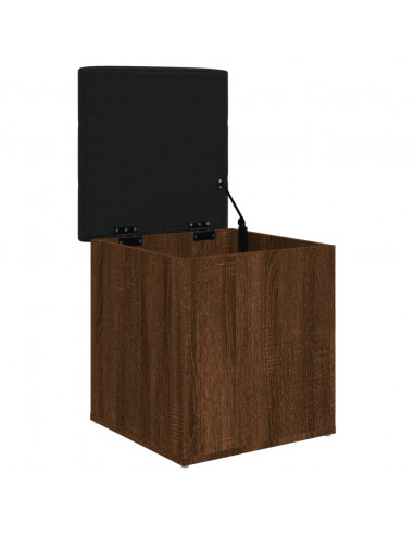 Panca Portaoggetti Rovere Marrone 42x42x45 cm Legno Multistrato