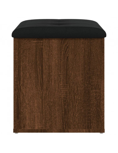 Panca Portaoggetti Rovere Marrone 42x42x45 cm Legno Multistrato