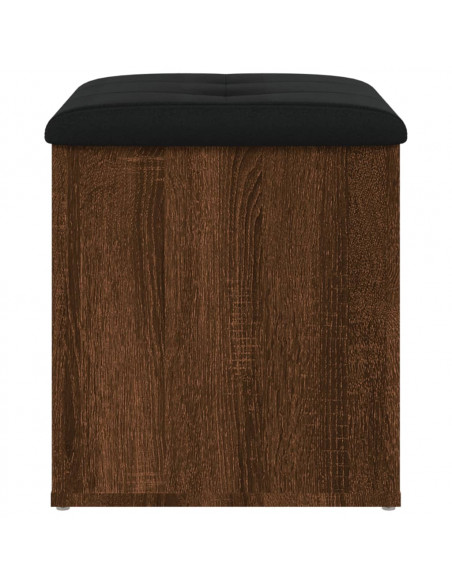 Panca Portaoggetti Rovere Marrone 42x42x45 cm Legno Multistrato