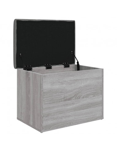 Panca Portaoggetti Grigio Sonoma 62x42x45 cm Legno Multistrato