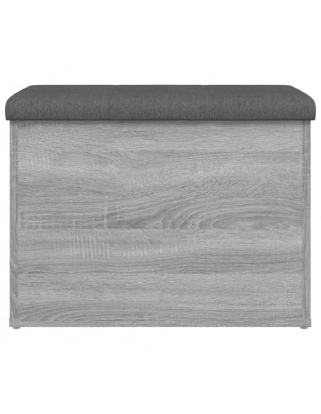 Panca Portaoggetti Grigio Sonoma 62x42x45 cm Legno Multistrato