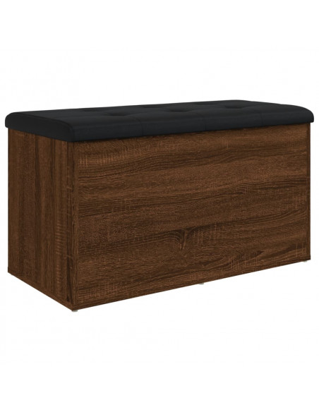 Panca Portaoggetti Rovere Marrone 82x42x45 cm Legno Multistrato