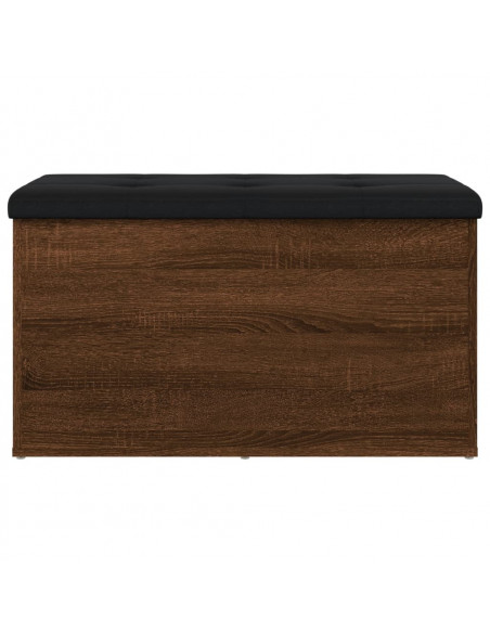 Panca Portaoggetti Rovere Marrone 82x42x45 cm Legno Multistrato