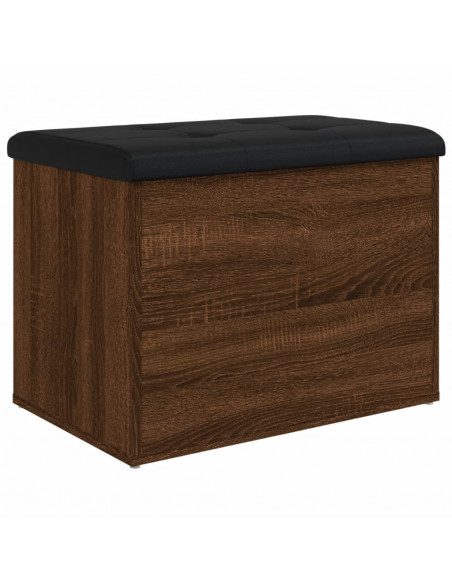 Panca Portaoggetti Rovere Marrone 62x42x45 cm Legno Multistrato