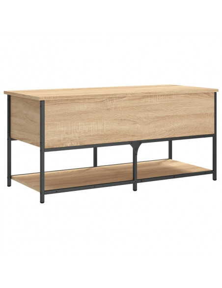 Panca Portaoggetti Rovere Sonoma 100x42,5x47 Legno Multistrato