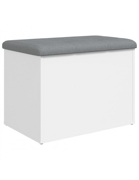 Panca Portaoggetti Bianca 62x42x45 cm in Legno Multistrato