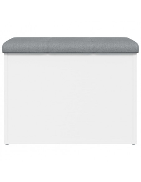 Panca Portaoggetti Bianca 62x42x45 cm in Legno Multistrato