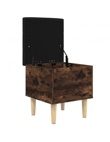 Panca Portaoggetti Rovere Fumo 42x42x46 cm Legno Multistrato