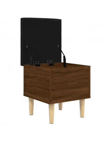 Panca Portaoggetti Rovere Marrone 42x42x46 cm Legno Multistrato