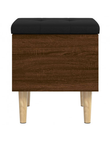 Panca Portaoggetti Rovere Marrone 42x42x46 cm Legno Multistrato