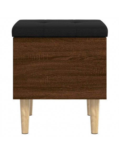 Panca Portaoggetti Rovere Marrone 42x42x46 cm Legno Multistrato