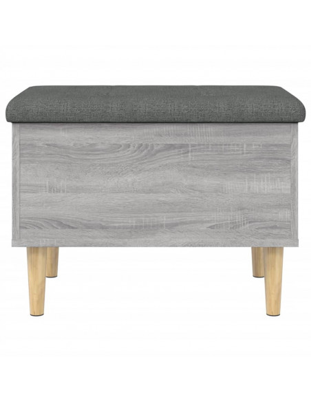Panca Portaoggetti Grigio Sonoma 62x42x46 cm Legno Multistrato