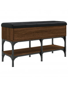 Panca per Scarpe Rovere Marrone 82x32x45 cm Legno Multistrato 2