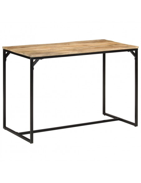 Tavolo da Pranzo 110x55x75 cm in Legno Massello di Mango Grezzo