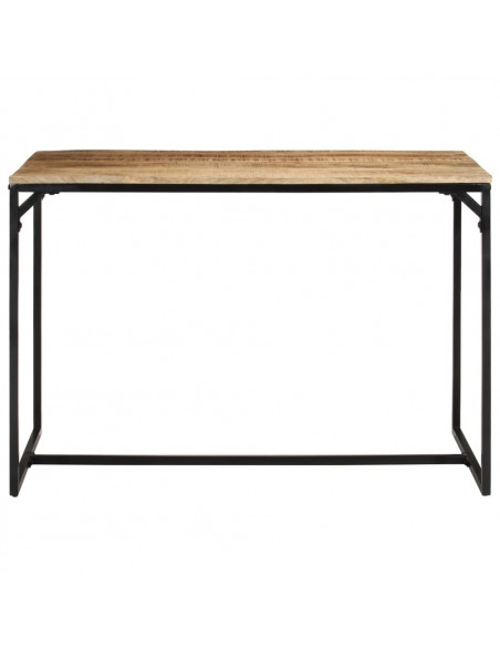 Tavolo da Pranzo 110x55x75 cm in Legno Massello di Mango Grezzo