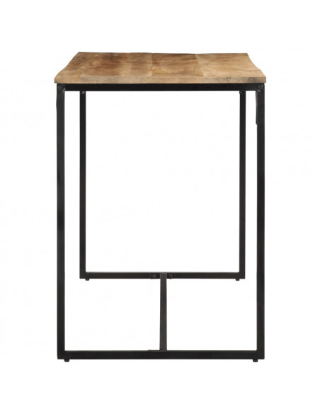 Tavolo da Pranzo 110x55x75 cm in Legno Massello di Mango Grezzo