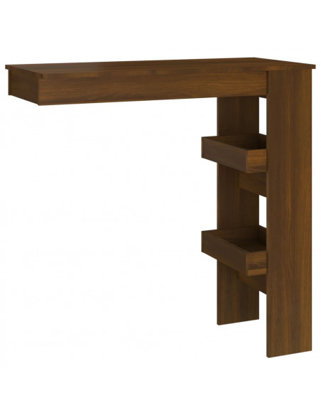 Bancone da Muro Rovere Marrone 102x45x103,5cm Legno Multistrato