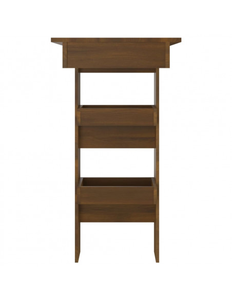 Bancone da Muro Rovere Marrone 102x45x103,5cm Legno Multistrato