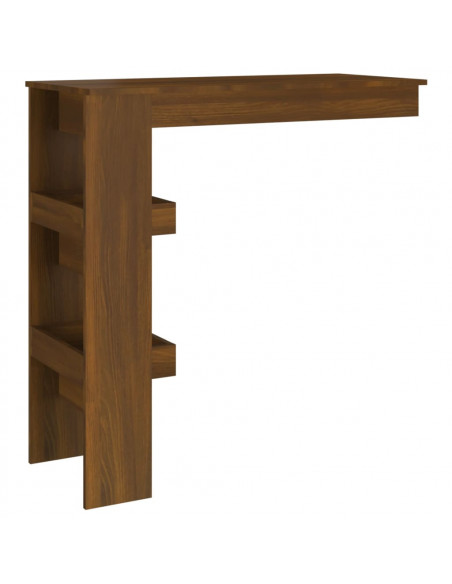 Bancone da Muro Rovere Marrone 102x45x103,5cm Legno Multistrato
