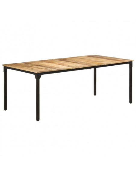 Tavolo da Pranzo 200x100x76 cm in Legno di Mango Grezzo