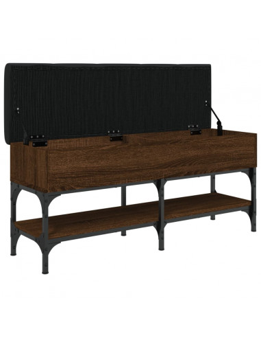 Panca Porta Scarpe Rovere Marrone 102x35x45cm Legno Multistrato